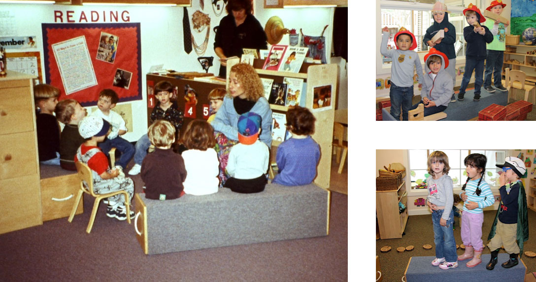 risers group children together for circle time