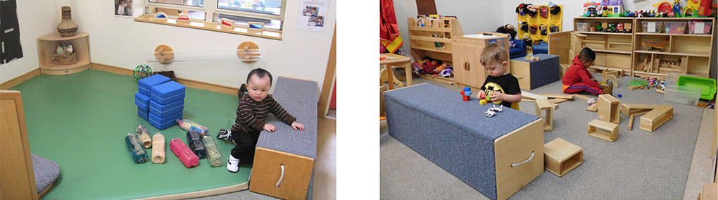 risers provide a safe space for preschoolers